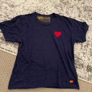 Aviator Nation Heart Embroidery Tee - Women's Small